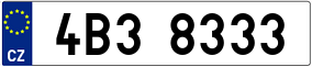 Trailer License Plate